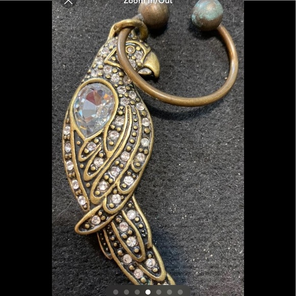 Chico’s brass tone and crystal parrot key holder - Picture 4 of 7